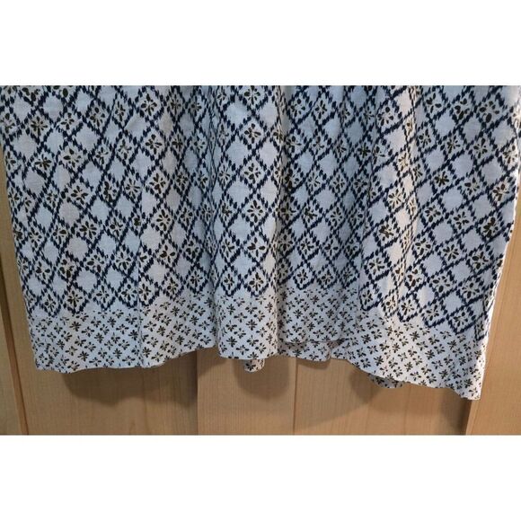 Loft Womens Black & White Patterned Linen Rayon Skirt Sz L - Picture 3 of 7